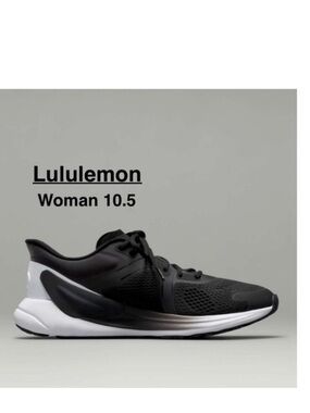Lululemon Blissfeel Womens Running Shoe Black / Black / White Size 10.5⭐️⭐️⭐️⭐️